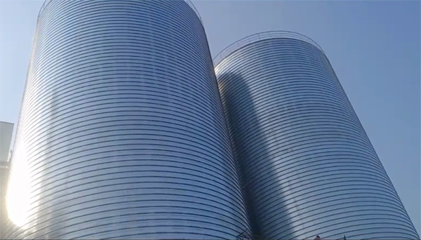 临汾2座混凝土高架卷板仓